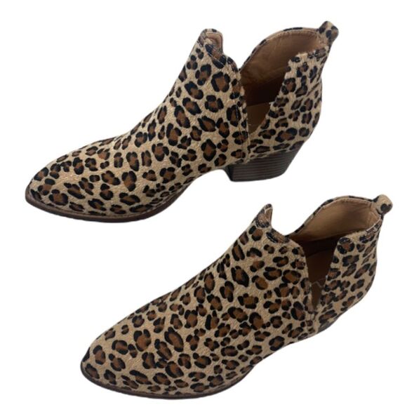 CHINESE LAUNDRY Cortes Faux Fur Leopard Ankle Boot - Picture 1 of 7
